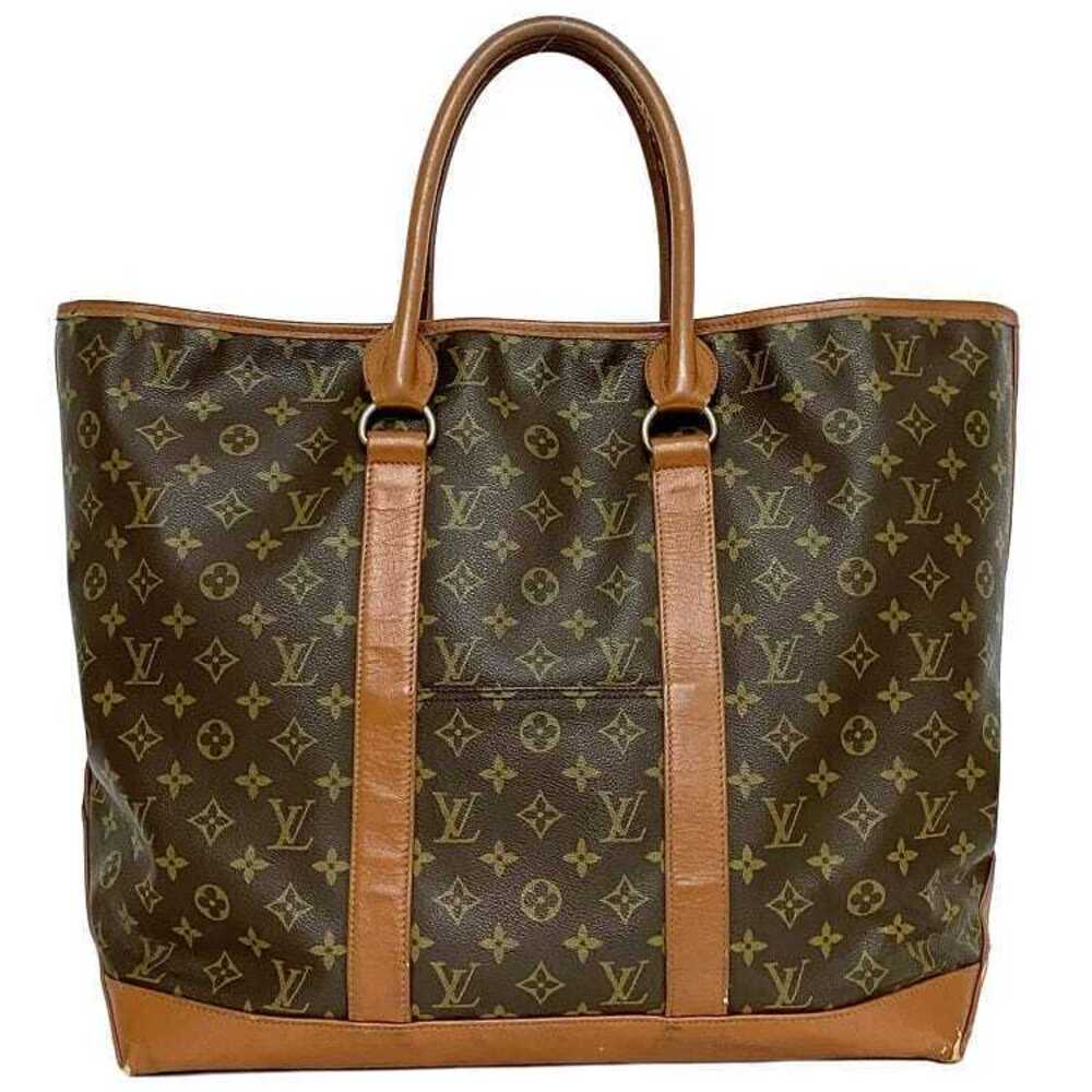 Louis Vuitton Sac Weekend Tote Bag Brown shoulder LV travel business trip